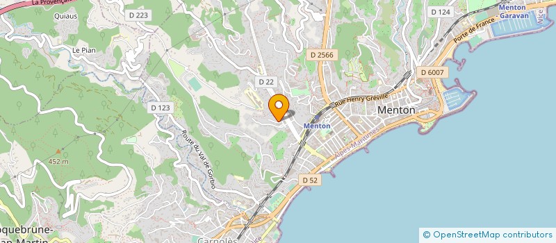 localisation de l'entreprise MADAME ANTONIA DUBOIS à MENTON