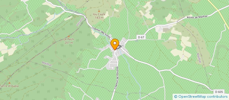 localisation de l'entreprise MADAME ANTONIA GARCIA  MAILHAC