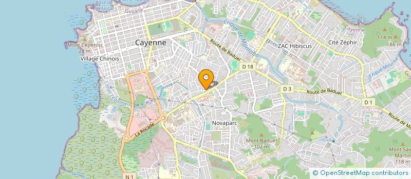 localisation de l'entreprise MADAME ANTONIA NUNES  CAYENNE