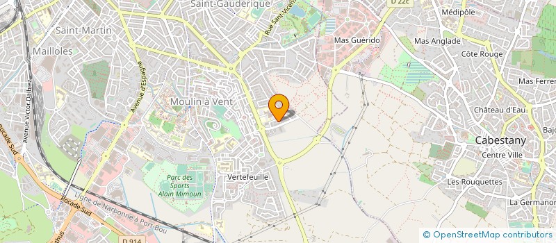 localisation de l'entreprise MADAME ANTONIA RODRIGUES PEREIRA  PERPIGNAN