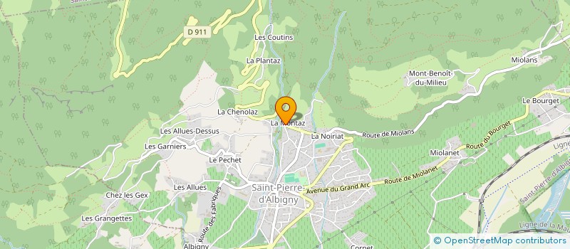 localisation de l'entreprise MADAME ANTONIE PAJEAN  SAINT-PIERRE-D ALBIGNY