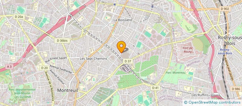 localisation de l'entreprise MADAME ANTONIETA CONTRERAS NUNEZ à MONTREUIL