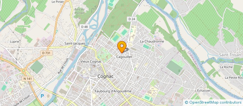 localisation de l'entreprise MADAME ANTONIETA TOVAR ZACARIAS à COGNAC