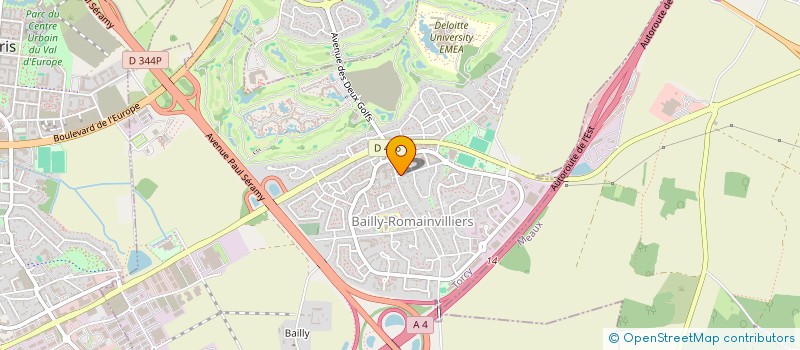 localisation de l'entreprise MADAME ANTONINA D'ANGELO  BAILLY-ROMAINVILLIERS