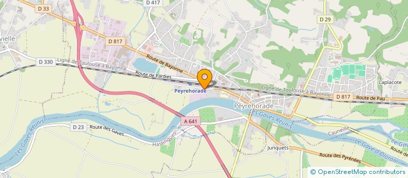 localisation de l'entreprise MADAME ANTONINA MASSIN  PEYREHORADE