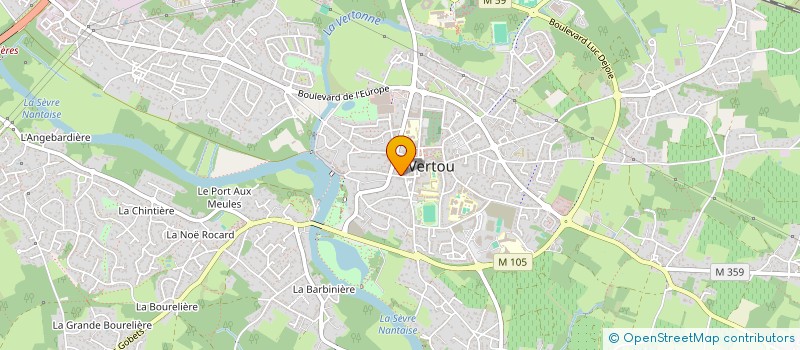 localisation de l'entreprise MADAME ANTONINA YATSUNENKO  VERTOU