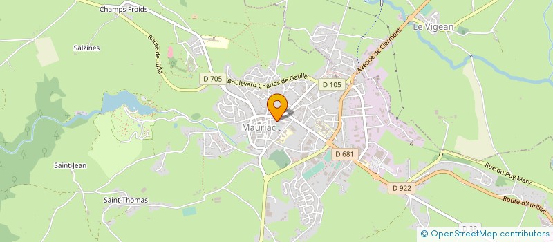 localisation de l'entreprise MADAME ANTONINE CHEYMOL à MAURIAC