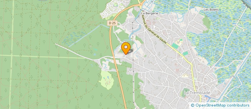 localisation de l'entreprise MADAME ANTONINE PERAUX  LA TREMBLADE