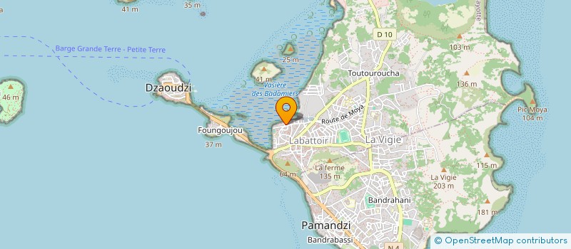 localisation de l'entreprise MADAME ANTOURIA ABDALLAH à PAMANDZI