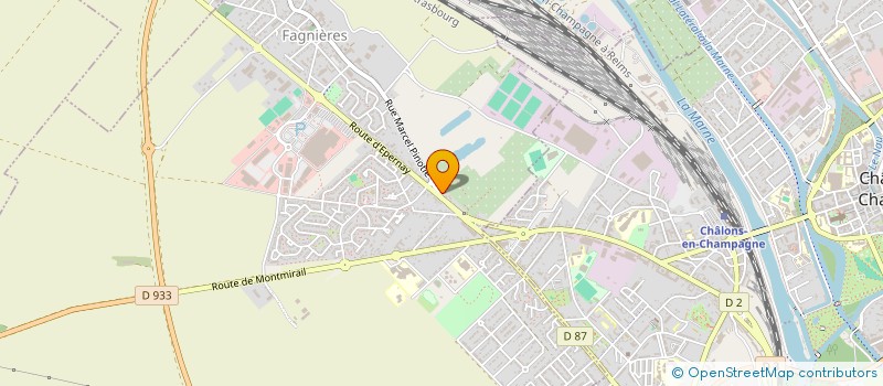 localisation de l'entreprise MADAME ANYSE MATHIASIN  FAGNIERES