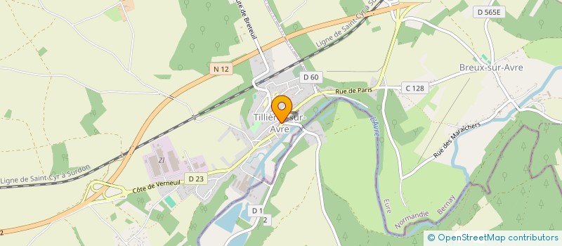 localisation de l'entreprise MADAME ANYSSA CHOUKRI  TILLIERES-SUR-AVRE