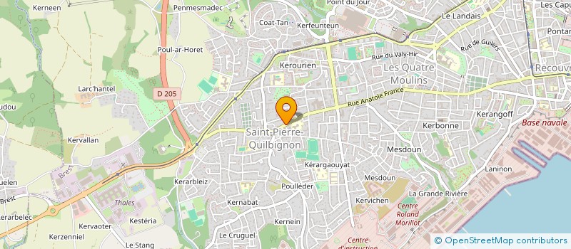 localisation de l'entreprise MADAME AODREN POULIQUEN à BREST