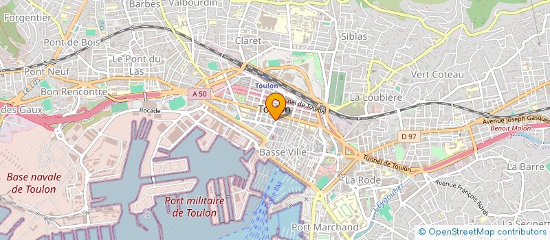 localisation de l'entreprise MADAME AOITEF BOUSSIF à TOULON