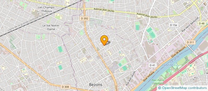 localisation de l'entreprise MADAME AOUATEF BAROUNI  BEZONS