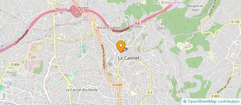 localisation de l'entreprise MADAME AOUATEF EL ALAOUI à LE CANNET