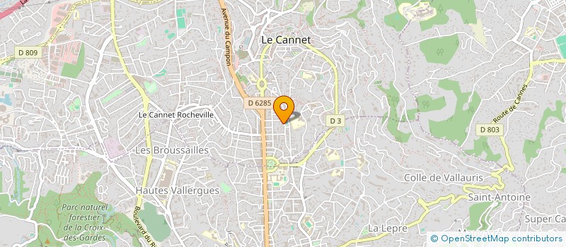 localisation de l'entreprise MADAME AOUATEF MJID à LE CANNET