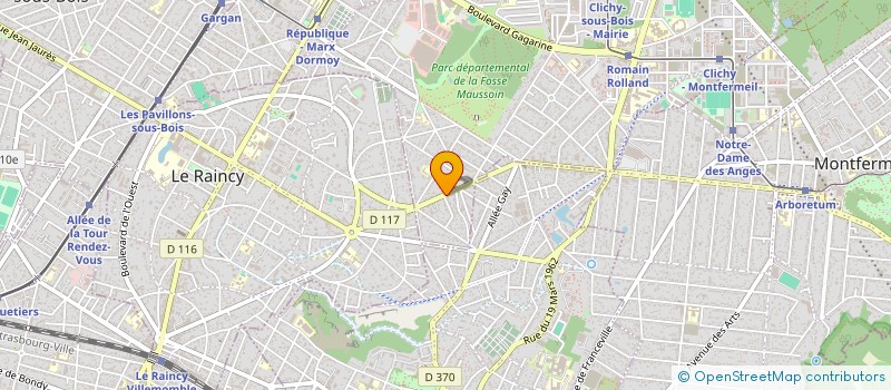 localisation de l'entreprise MADAME AOUATEF TRABELSI à CLICHY-SOUS-BOIS