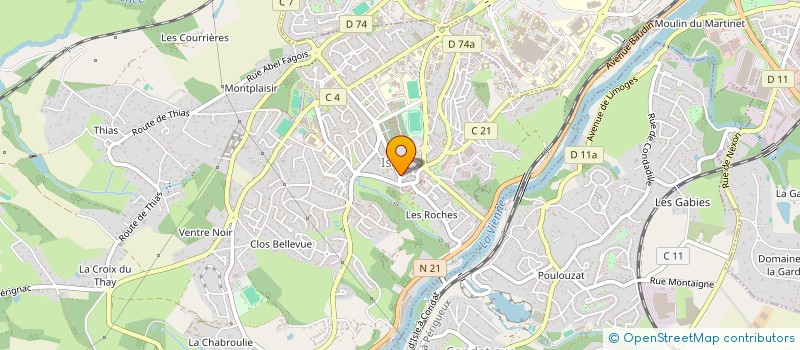 localisation de l'entreprise MADAME AOUDA FOUDAD à COMPREIGNAC