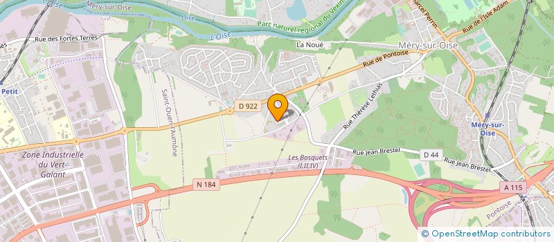 localisation de l'entreprise MADAME AOUSSAF NAFTI  MERY-SUR-OISE