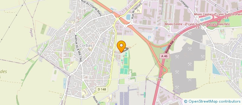 localisation de l'entreprise MADAME APOLINE BENEDETTI à CORBAS