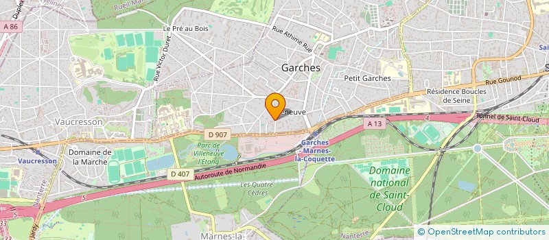 localisation de l'entreprise MADAME APOLLINE ARNAUD à GARCHES