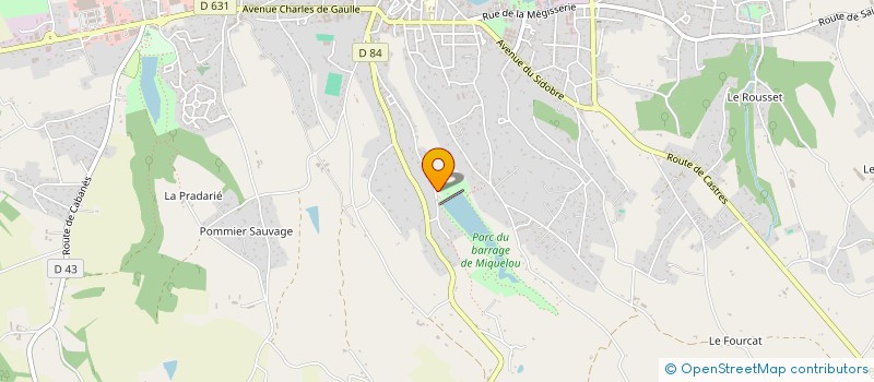 localisation de l'entreprise MADAME APOLLINE BAQUE  GRAULHET