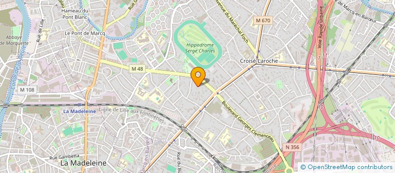 localisation de l'entreprise MADAME APOLLINE CASTEX à LILLE