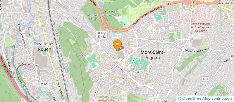 localisation de l'entreprise MADAME APOLLINE CHEVALIER  MONT-SAINT-AIGNAN