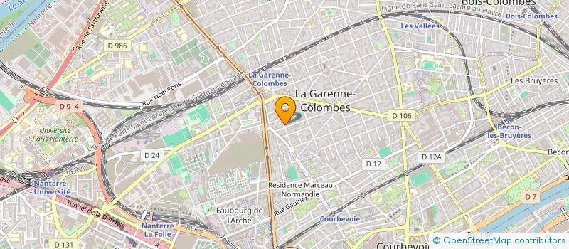 localisation de l'entreprise MADAME APOLLINE DECHELETTE à LA GARENNE-COLOMBES
