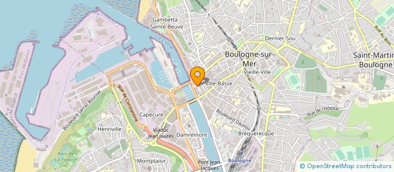localisation de l'entreprise MADAME APOLLINE DELOISON à BOULOGNE-SUR-MER