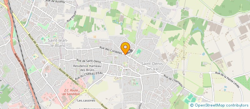 localisation de l'entreprise MADAME APOLLINE DRAUX à SAINT-DENIS-EN-VAL
