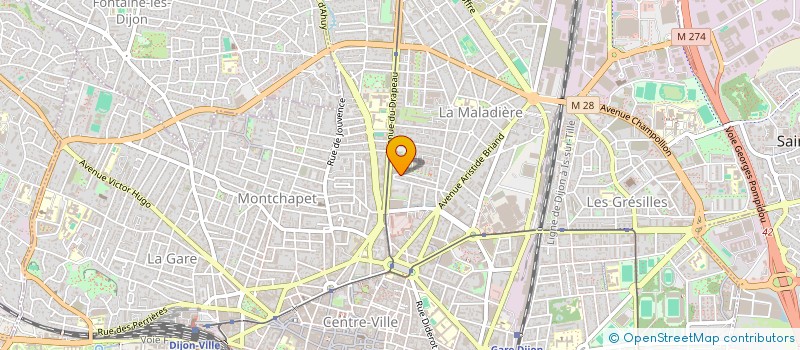 localisation de l'entreprise MADAME APOLLINE DUCHAMP à DIJON