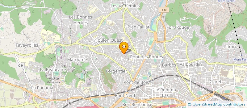 localisation de l'entreprise MADAME APOLLINE GAUTHIER DE PORRY  TOULON