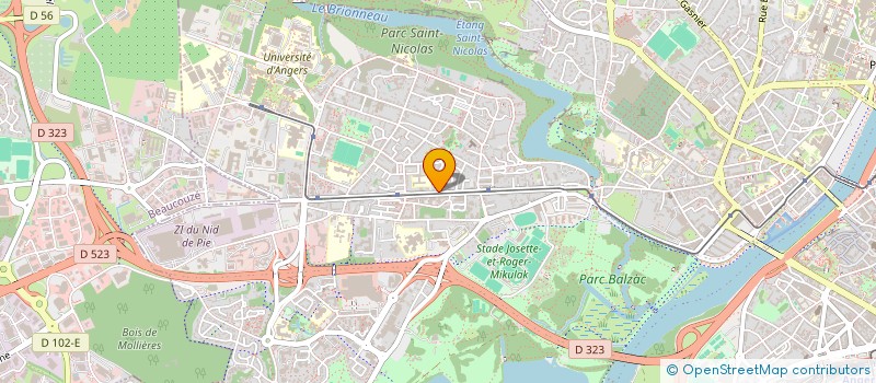 localisation de l'entreprise MADAME APOLLINE LABLANQUIE PORTE  ANGERS