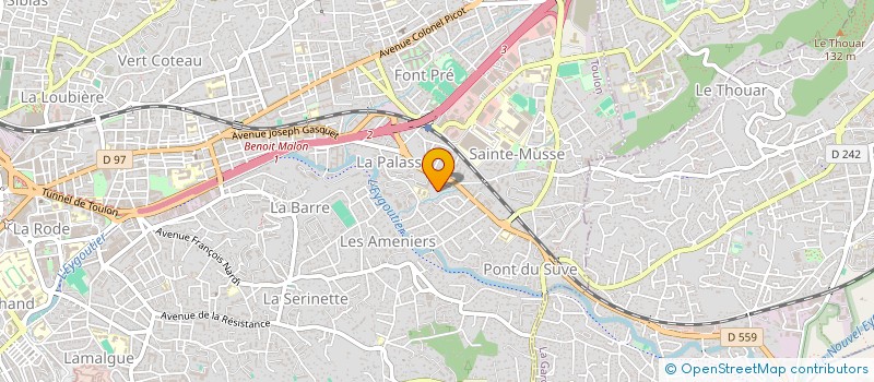 localisation de l'entreprise MADAME APOLLINE LHERMITTE  TOULON