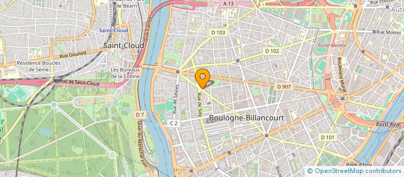 localisation de l'entreprise MADAME APOLLINE MARQUIER--GOTTELAND à BOULOGNE-BILLANCOURT