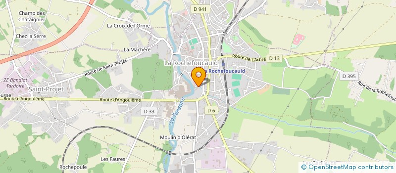 localisation de l'entreprise MADAME APOLLINE NADAUD à LA ROCHEFOUCAULD-EN-ANGOUMOIS