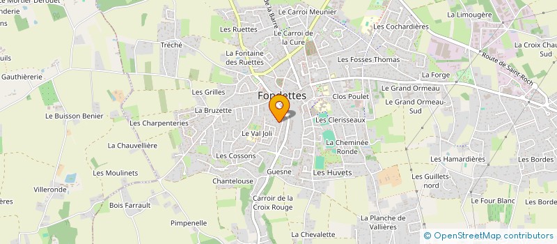 localisation de l'entreprise MADAME APOLLINE PERUCCHETTI  FONDETTES