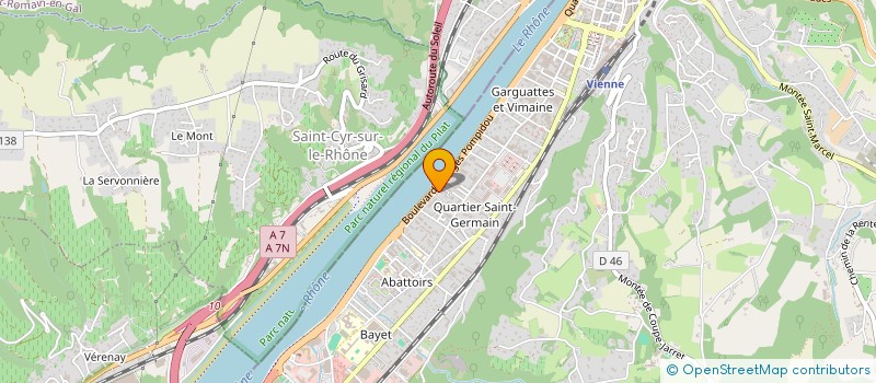 localisation de l'entreprise MADAME APOLLINE ROMAN  VIENNE