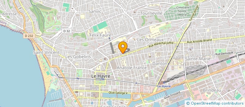 localisation de l'entreprise MADAME APOLLINE SAKEZIN  LE HAVRE