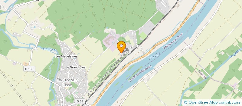 localisation de l'entreprise MADAME APOLLINE THIBAULT DE LA CARTE DE LA FERTE SENECTERE  VALLOIRE-SUR-CISSE