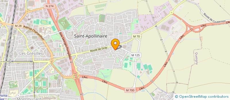 localisation de l'entreprise MADAME APOLLINE TOUZEAU à SAINT-APOLLINAIRE