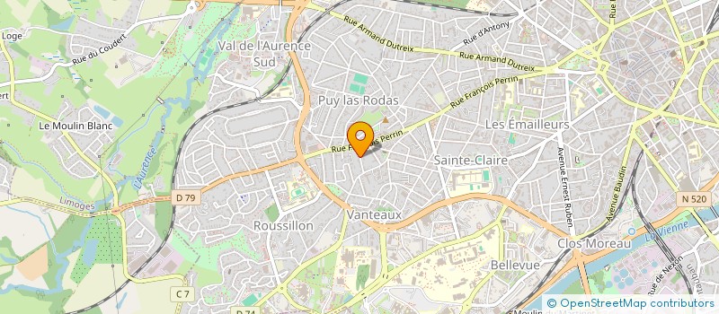 localisation de l'entreprise MADAME APOLLINE VADEZ à LIMOGES