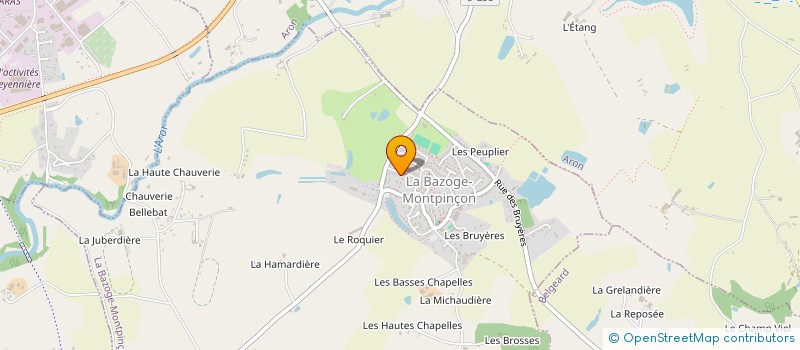 localisation de l'entreprise MADAME APRIL DEROUET  LA BAZOGE-MONTPINCON