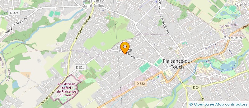 localisation de l'entreprise MADAME AQUILA BOULAHDJEL  PLAISANCE-DU-TOUCH