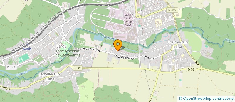 localisation de l'entreprise MADAME ARABEL HARLAND  BOURAY-SUR-JUINE