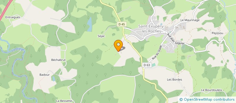 localisation de l'entreprise MADAME ARACELI MESCHIN  SAINT-EXUPERY-LES-ROCHES