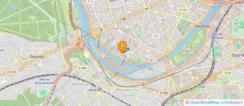 localisation de l'entreprise MADAME ARBELET ROSELINE LA ARBELET ROSELINE LA BELLE INFLUENCE  BOULOGNE-BILLANCOURT