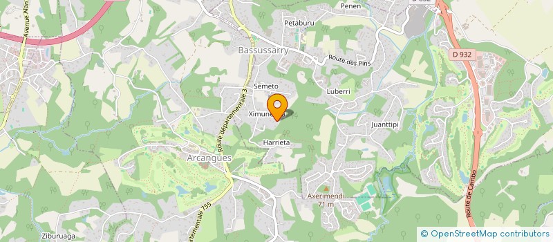 localisation de l'entreprise MADAME ARBELLA BRUCHET  BASSUSSARRY