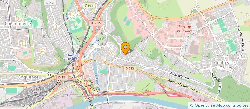 localisation de l'entreprise MADAME ARC'HANTAEL CHRISTOPHE  HARFLEUR